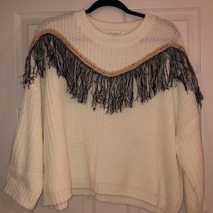 Frayed sweater